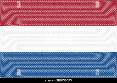 Netherlands Liberation Day May 5. Scribble style Netherlands flag vector background. Poster, card, banner. Stock Vector