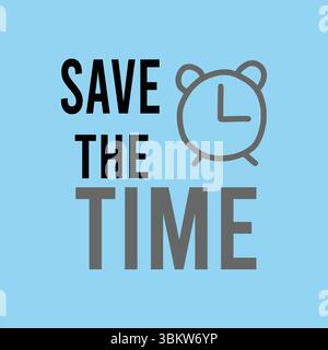 Save the time Stock Vector
