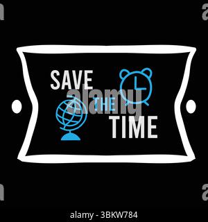 Save the time Stock Vector