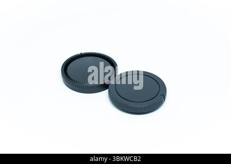 mirrorless camera lens cap or cover Stock Photo