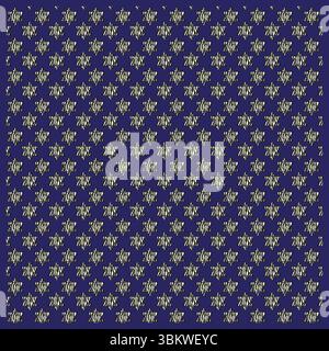 Seamless pattern of star of david with zebra print texture on a navy blue background Stock Vector