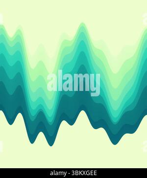Abstract waveform background. 3d technology style. Vector illustration with sound waves. Stock Vector