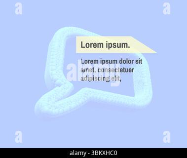 Speech icon. Design element. 3d vector illustration. Stock Vector