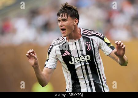 Nicolo Savona of Juventus FC reacts during the FIFA Club World Cup