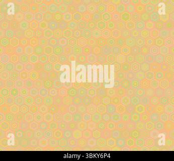 Seamless hexagon pattern. Simple stacked hexagons. Honeycomb geometric shapes. Multiple tones color palette. Seamless pattern. Stock Vector