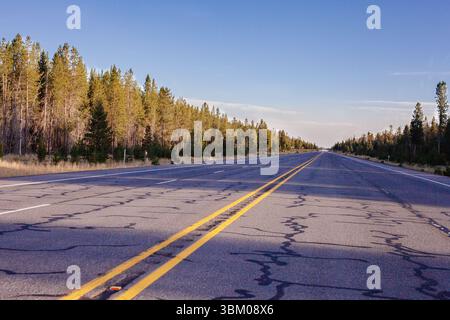 A highway road in Oregon Stock Photo