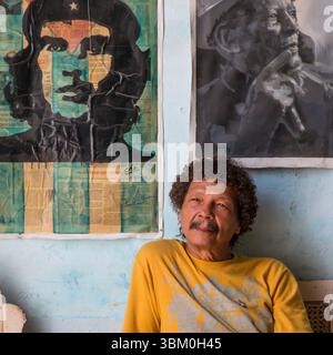 Havana. Portrait of senior man. (Editorial Use Only) Stock Photo