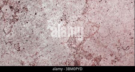 Showing rough stained concrete surface in flat design, with pockmarks, cracks, discoloration Stock Photo