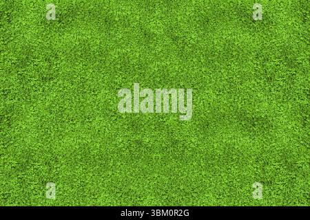 flat design graphic showing dense bright green turf grass covering frame in overcast lighting Stock Photo