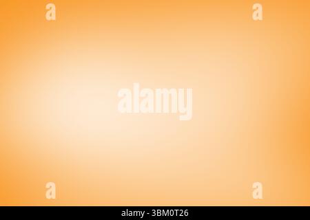 Golden-orange radial gradient is glowing on digital canvas with warm glow, flat design Stock Photo