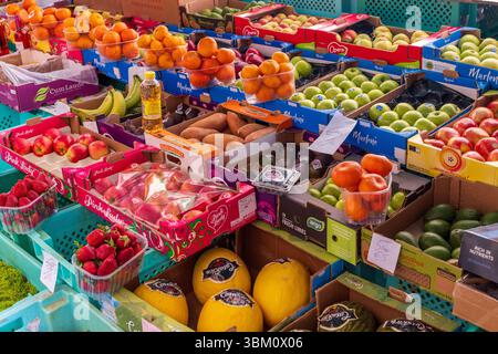 Malta, Valletta. Fruit stand. Stock Photo