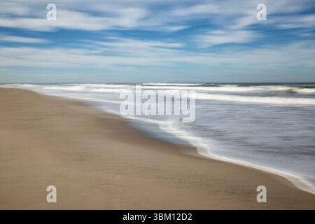 USA, California, Central Coast, Lompoc. Surf Beach abstract Stock Photo