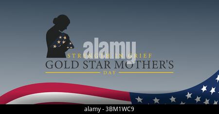 Honoring Sacrifice The Legacy of Gold Star Mothers Day Stock Vector
