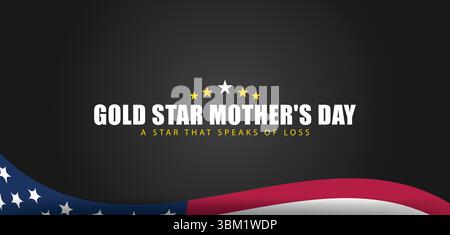 Honoring Sacrifice The Significance of Gold Star Mothers Day Stock Vector