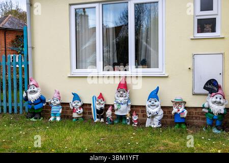 Garden gnomes Stock Photo