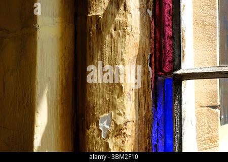 Close-up of a medieval architectural detail Stock Photo