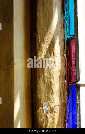 Close-up of a medieval architectural detail Stock Photo