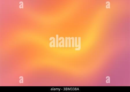 Soft abstract gradient in warm sunset tones of pink orange and yellow with flowing blur effect Stock Photo