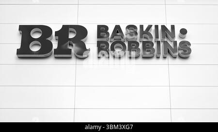Baskin robbins logo hi-res stock photography and images - Alamy