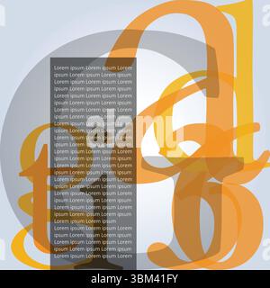 Text typography, a social media banner template design, and a creative idea Stock Vector