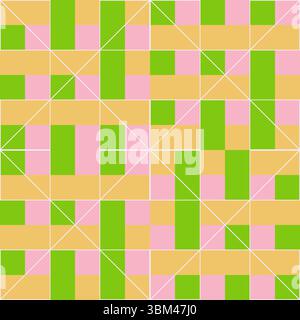Abstract  seamless pattern with geometric shapes and lines vector illustration Stock Vector