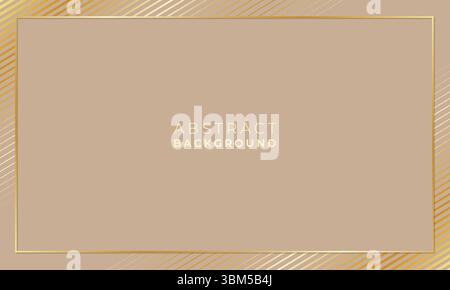 Low poly abstract golden dotted lines background. Vector modern line stripe illustration Stock Vector