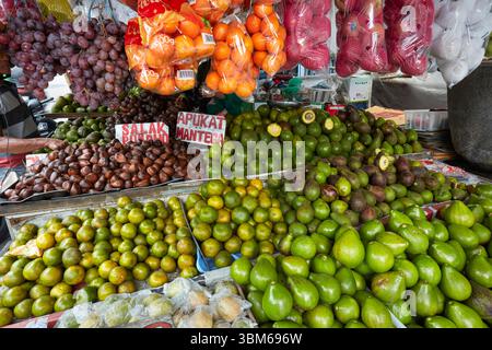 Tropical Fruit Stall, Malang, Java; Indonesia Stock Photo