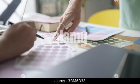 Business People Meeting Design Ideas professional investor working new start up project. business workers working discussing together planning in offi Stock Photo