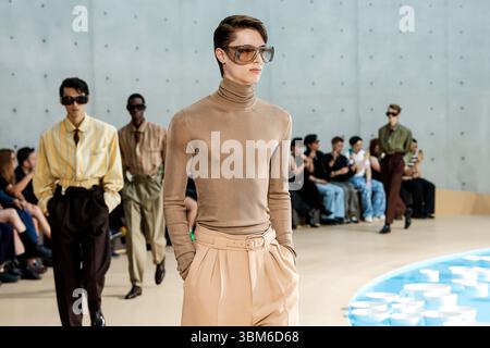 SAINT LAURENT men Spring-Summer 2026 runway during Paris Fashion Week ...