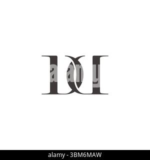 letters dw linked overlapping flat logo vector Stock Vector