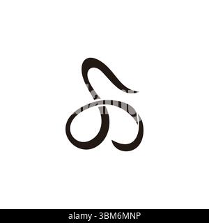 letter s ribbon motion curves shawl logo vector Stock Vector