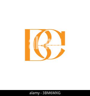 letter eb yellow simple linked logo vector Stock Vector