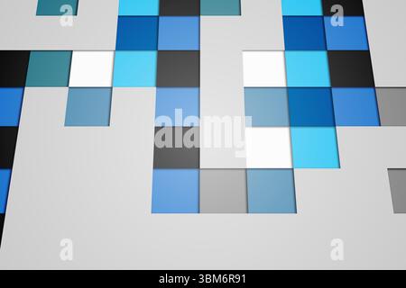 Technical background with squars Stock Photo
