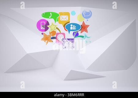 Splash showing applications Stock Photo