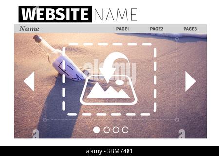 Composite image of build site interface Stock Photo