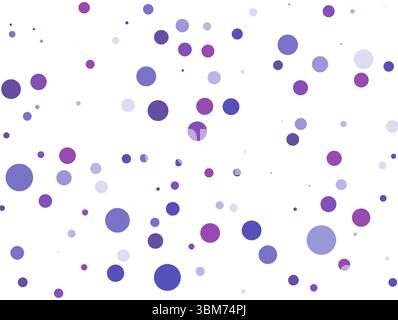 Illustration of colorful circles against white background, copy space Stock Photo