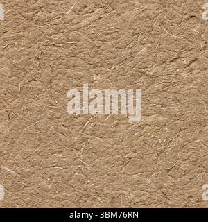 seamless texture of flat adobe plastered wall under direct sun light Stock Photo