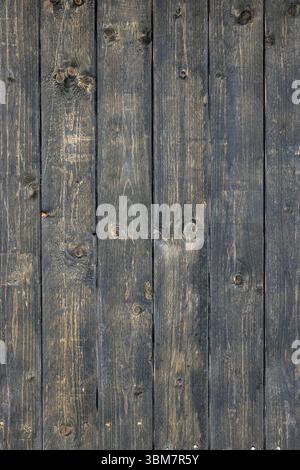old dark painted wooden wall background Stock Photo