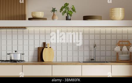 Sustainable kitchen design with modern aesthetics and eco-friendly ...