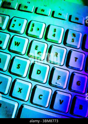 Close up of a computer keyboard Stock Photo