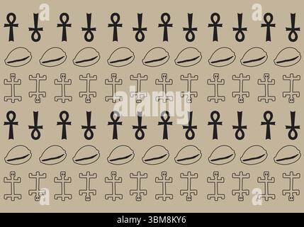 Art numérique Bogolan Stock Vector