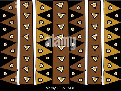 Art numérique Bogolan Stock Vector