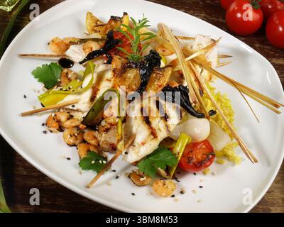 Sole - Flatfish Asian Style Stock Photo