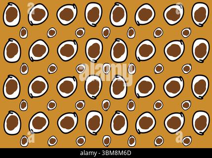 Art numérique Bogolan Stock Vector