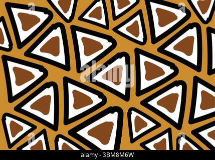 Art numérique Bogolan Stock Vector