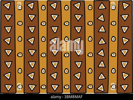 Art numérique Bogolan Stock Vector