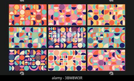Modern organic abstract background Set Stock Vector