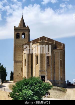 Offida in the Marche region, Italy - famous sculpture: fountain of lace ...