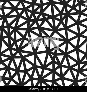 Abstract pattern of triangle shapes. Compact triangle size. Heavy line weight. Repeatable pattern. Seamless tileable vector illustration. Stock Vector