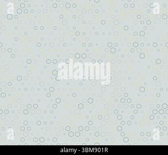 Geometric background. Multicolored geometric elements of varied size. Stacked hexagons mosaic pattern. Hexagon shapes. Tileable pattern. Stock Vector